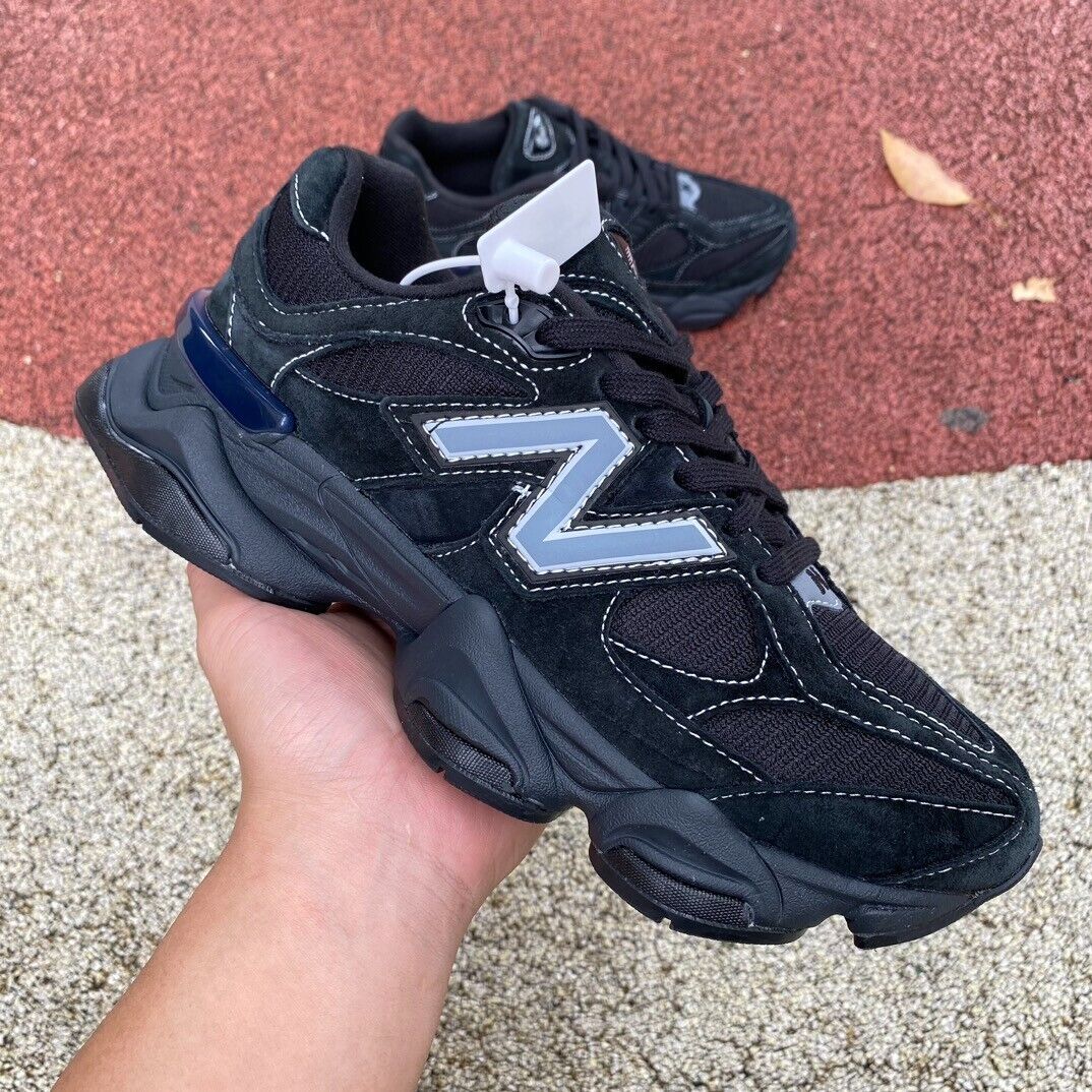 Size 7 - New Balance 9060 Triple Black Suede for sale online Size 7 - New Balance 9060 Triple Black Suede for sale online