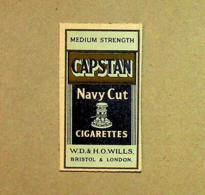 capstan full strength cigarettes Capstan Navy Cut Empty Cigarette Pack Australia W. D. H. O. Wills Medium  Vintage