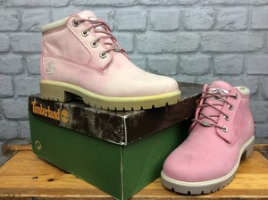 pink timberlands size 5