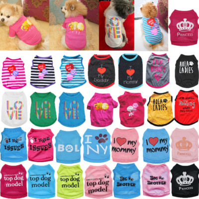 T-Shirt Für Kleine Hunde Weste Für Haustiere Welpe Katze Sommerkleidung  