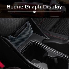 For Honda Civic Coupe 2013-15 Carbon Fiber Interior Cupholder Panel Trim Cover For Honda Civic Coupe 2013-15 Carbon Fiber Interior Cupholder Panel Trim Cover