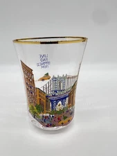 Anthropologie Holiday In The City Juice Glass 2024 Single NYC New York City