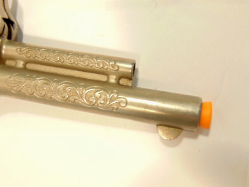 Vintage Texan Jr. toy cap gun; longhorn steers on handle grips - Picture 12 of 15