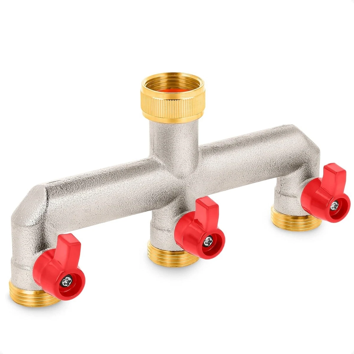 Xiny Tool Spaccatubo da Giardino Ottone 2 Vie Ottone Massiccio Tubo Y