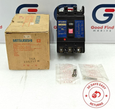 MITSUBISHI NF100-SH NO-FUSE CIRCUIT BREAKER 75A 3 POLES 660V NEW FAST SHIPPING