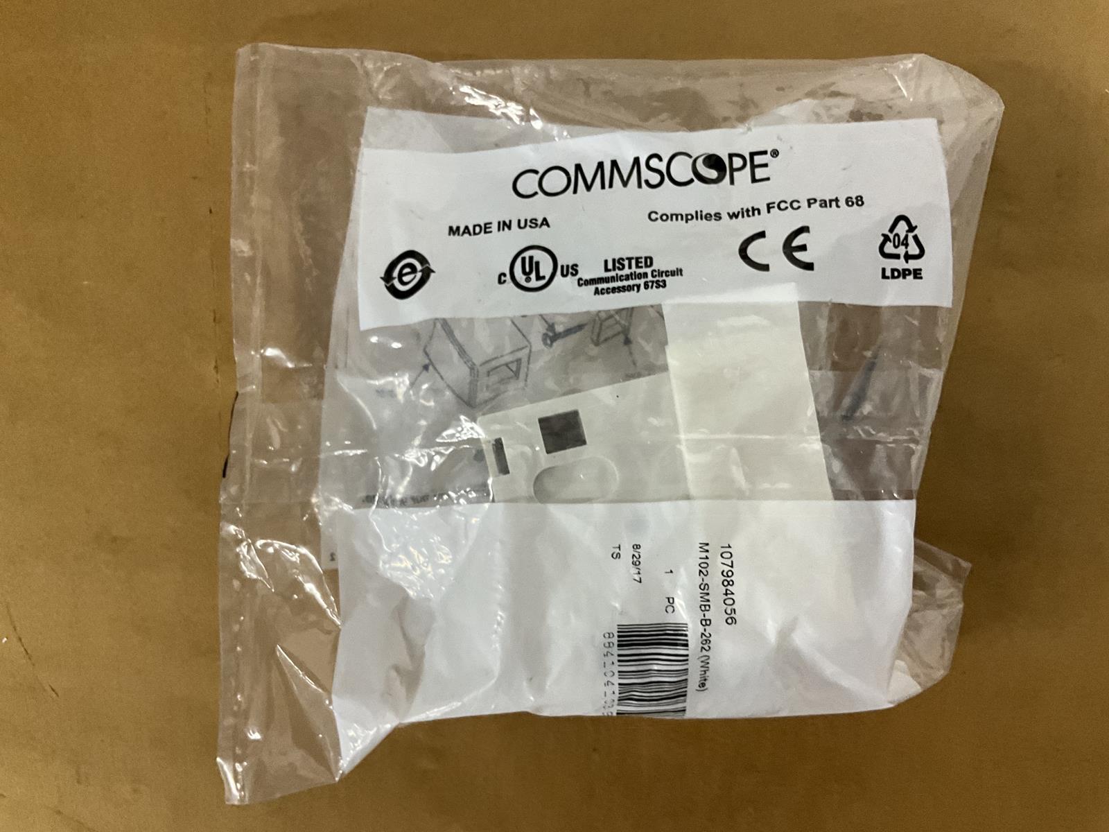 COMMSCOPE 107984056 Two Port Surface Mount Box M102SMB-262-White 