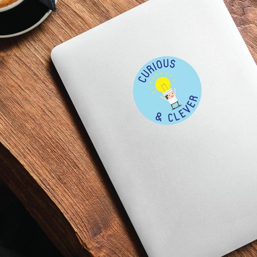 Curious Clever Sticker Decal Funny Geek Nerd Science Genius - Picture 3 of 5
