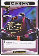 KINGDOM HEARTS TCG Base Set 51/91C LARGE BODY Level 3 NM Disney Trading Card