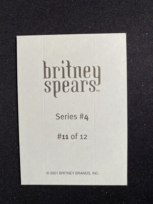 Britney Spears Series 4 Trading Card 11 of 12 | eBay