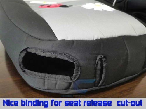 Cubiertas de asiento de coche delante + trasero de ajuste personalizado 2 tonos con estampados en las patas se adapta a VW Beetle 04-2018 - Imagen 5 de 23
