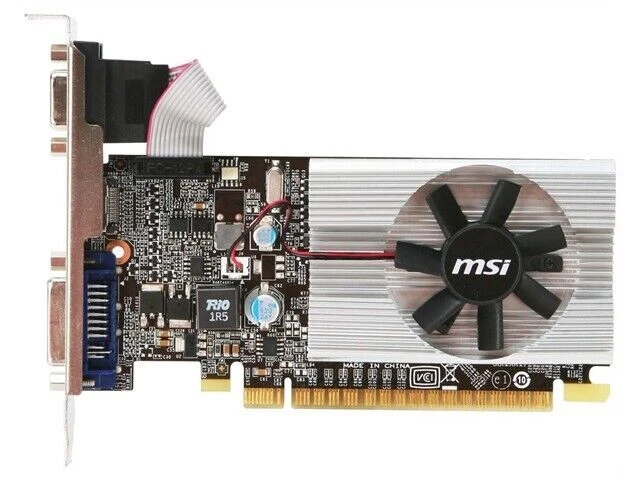 MSI G2101D3 Video Card N210-MD1G D3 GF 210 1G DDR3 LP PCIE DVI HDI- VGA - Image 3 of 4