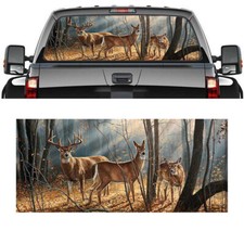 Pickup Truck Suv Car Rear Window Graphic Decal-tint Print Sticker Deer Animals Pickup Truck Suv Car Rear Window Graphic Decal-tint Print Sticker Deer Animals