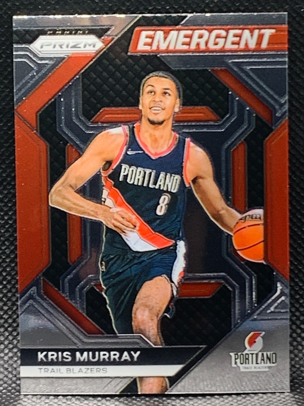 2023-24 Panini Prizm Kris Murray RC #11 Emergent Portland Trail Blazers