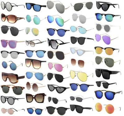250 PCS BOX BULK SUNGLASSES WHOLESALE UNISEX WOMEN MEN STYLES