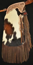 Custom Made Leather Chinks/Hair On Cowhide Chaps/Made In USA