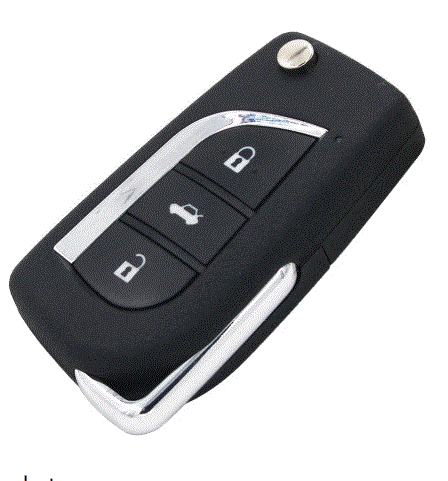 1 Transponder Remote Flip Car Key Fob Suitable For Toyota Corolla ZZE122R AE122R - Picture 3 of 10