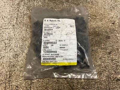 D.B Roberts 348699 Black Caplugs F7-547 Lot of 100 New (TSC)