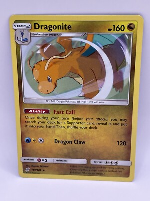 Pokémon Card Dragonite 119/181 Team Up Cosmos Holo Rare 2019 NM