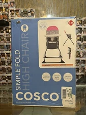 Cosco Simple Fold Full Size Portable Baby High Chair With Adjustable Tray, Lula