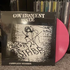 GOVERNMENT ISSUE Boycott Stabb Complete Session LP PINK Vinyl Unplayed! Joy Ride