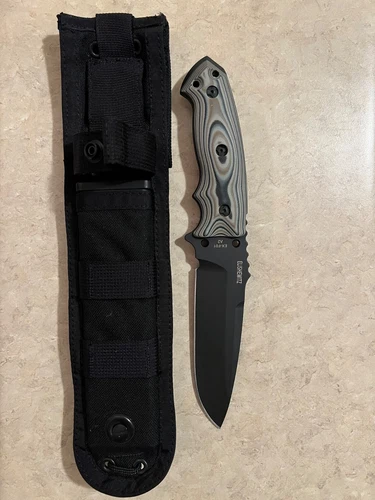 HOGUE KNIVES EX F01 - G10 GMASCUS GREEN HANDLE SCALES / A2 TOOL STEEL BLADE 3517