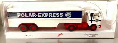 VOLVO F88 Kühlkoffersattelzug - Polar-Express -Wiking 051361 - 1:87 NEU