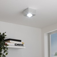 LED Aufbaustrahler Flach Eckig Schwenkbar 5W Neutralweiß Dimmbar Silber GebüRste