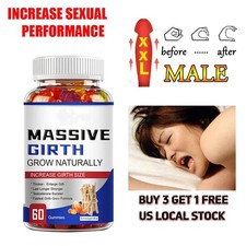 Male Enhancement Gummies Booster  Thicker Last Longer Stronger Bigger 60 Gummy