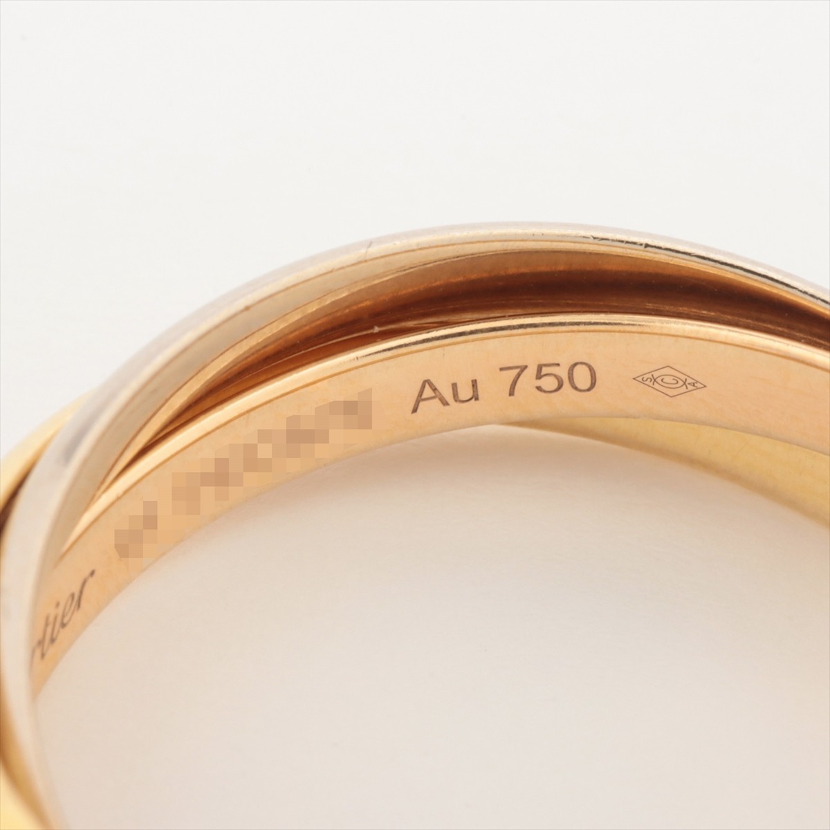 Cartier Trinity Ring 750(YG×PG×WG) 6.8g 61 | eBay