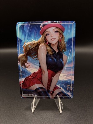 Serena Pokemon Waifu Card TCG Full Art Waifu Legends Custom Goddess Anime