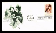 Dr Jim Stamps Marg Cachet Helen Keller And Anne Sullivan First Day Issue Cover