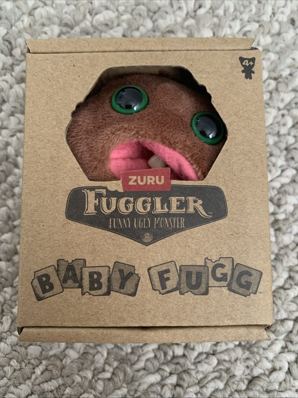 Fuggler Baby Fugg Mini Plush Series 4 New Funny Ugly Monster Hedge Grog Brown