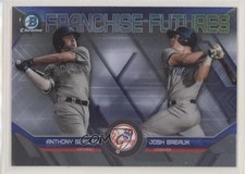 2018 Bowman Draft Franchise Futures Anthony Seigler Josh Breaux #NYY 8x7
