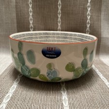 MIKASA Drift Salad Serving Bowl Ceramic Hand Decorated