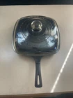 Wagner Cast Iron Square Skillet with Glass Lid