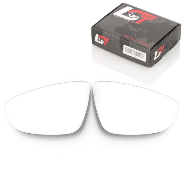 2X AußEnspiegel Seitenspiegel Zum Kleben Glas Konvex Set FüR VW Eos 1F 2010-2015-image