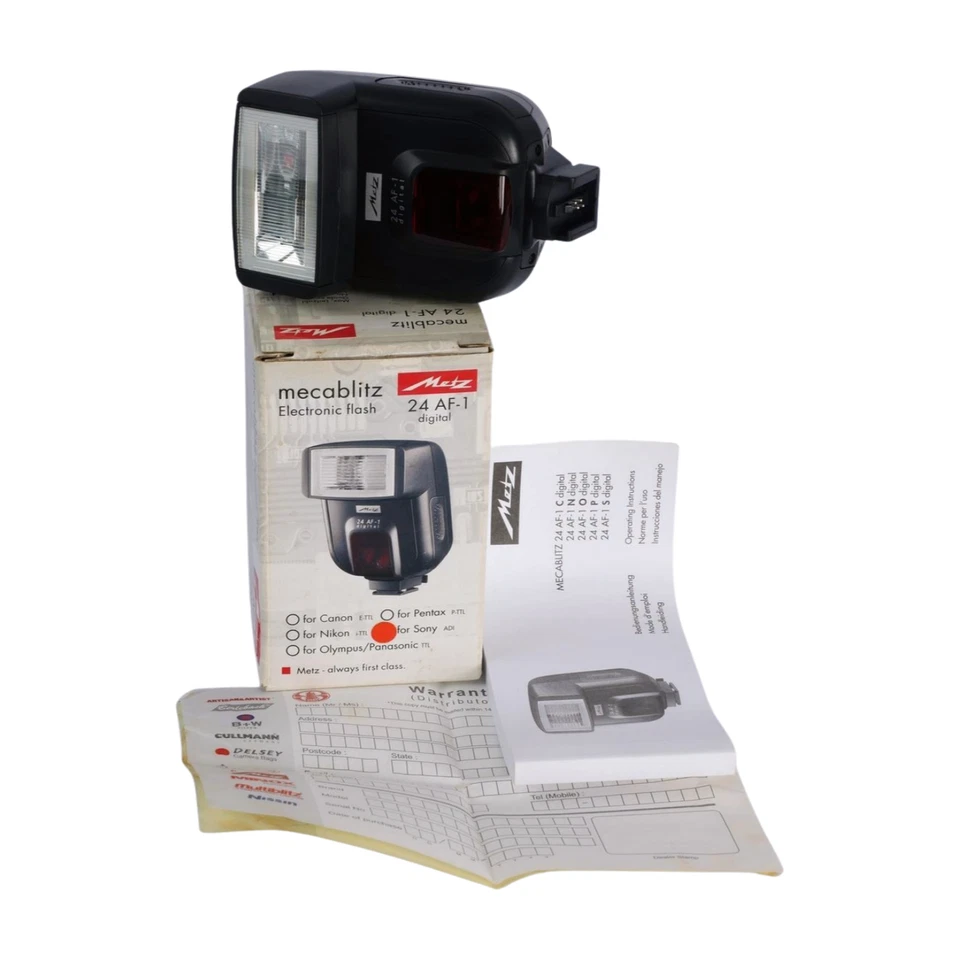 Metz Mecablitz 24 AF-1 Shoe Mount Electronic Flash for Sony Mount - NMIB - Image 3 of 4