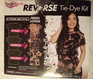 Tulip Reverse Tie-Dye Kit 41 PC Kit  New bullseye crumple spiral