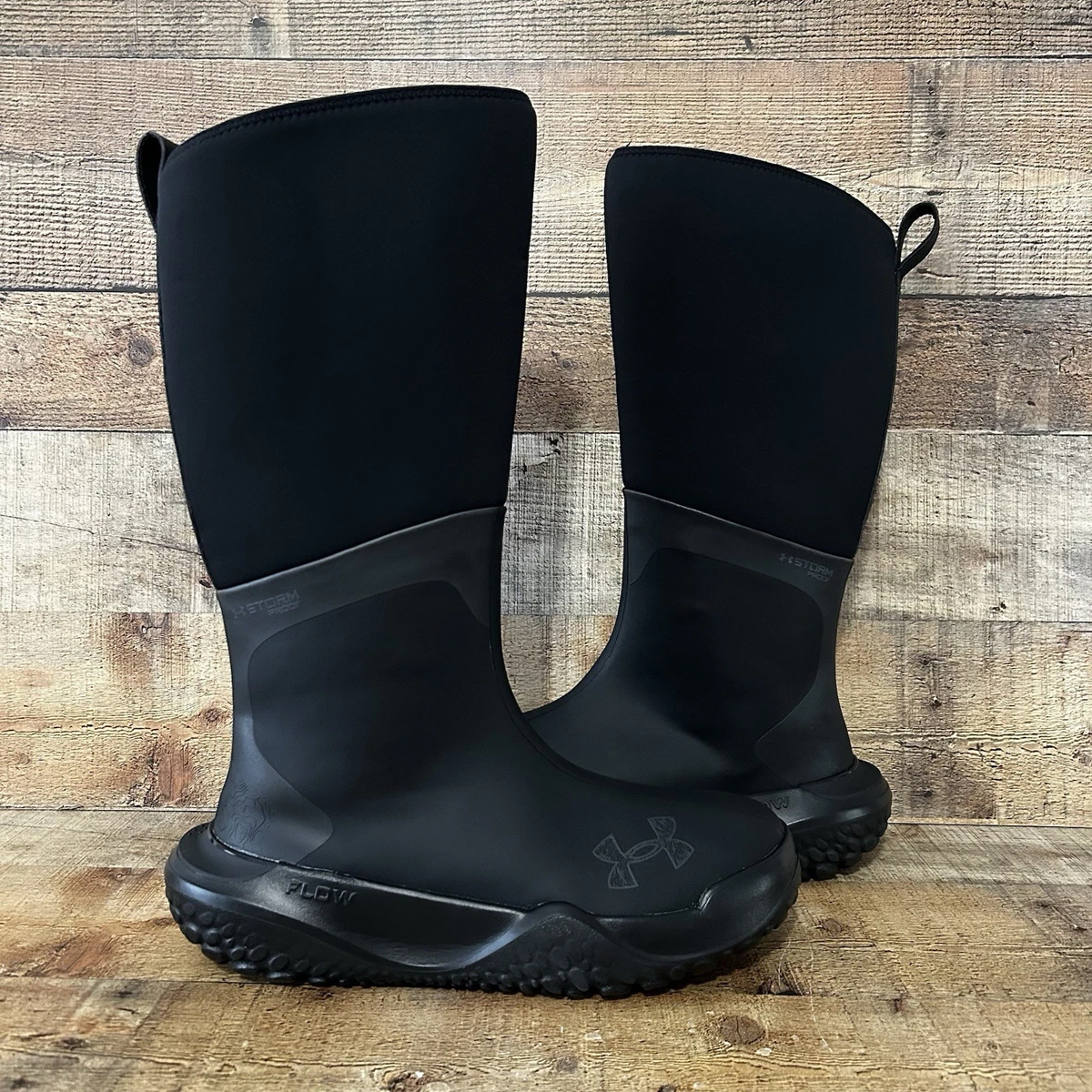 Under Armour Mud Freak Waterproof Boots Mens Size 11 Black 