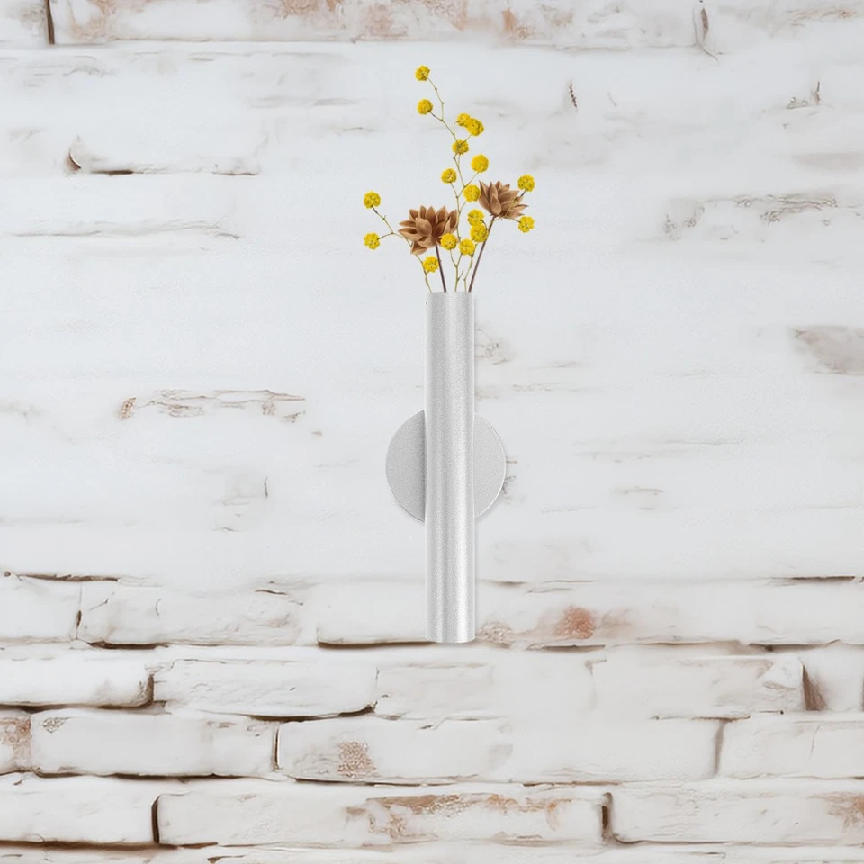  Pflanzen-Wandvase: Metallrohr-Wandhalter, selbstklebend, für getrocknete