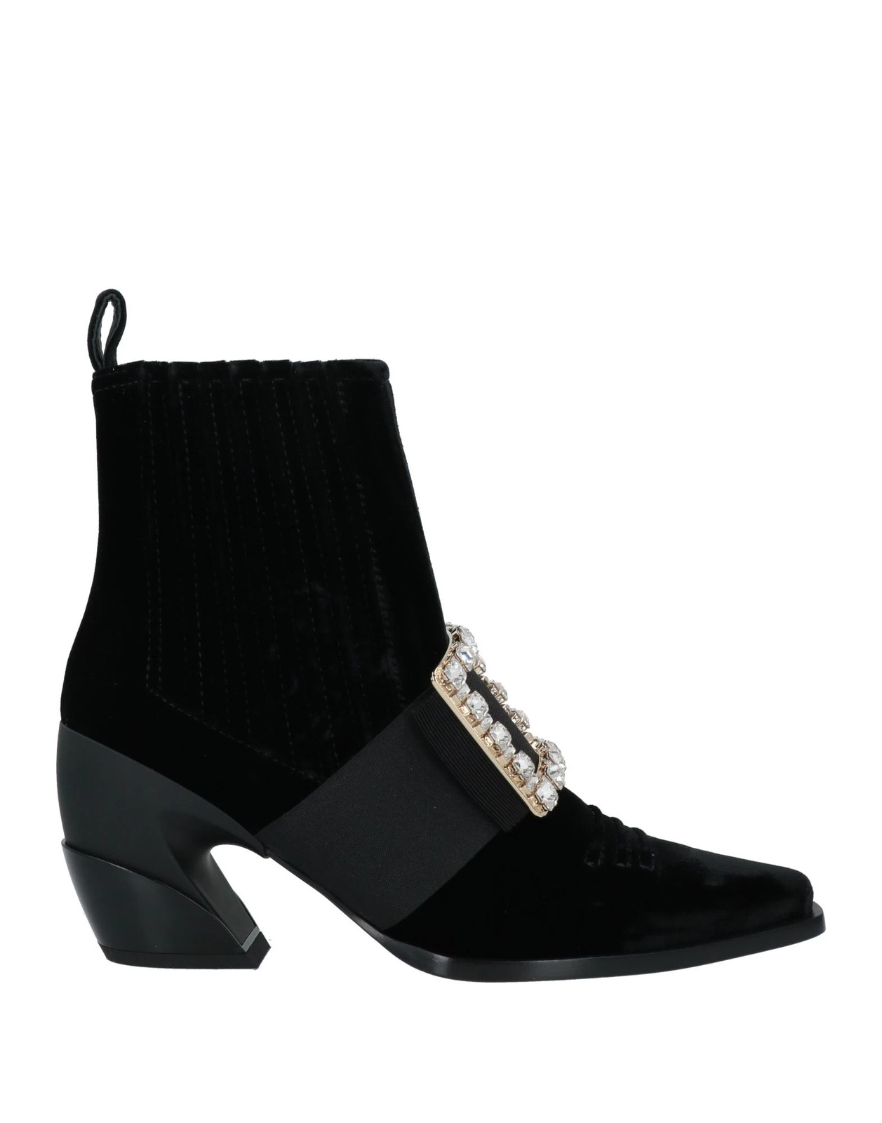 Roger Vivier - Women - Velvet Ankle boots - Black 195190₽