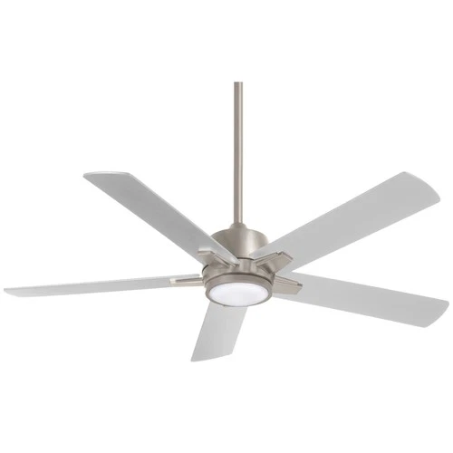 Minka Aire Stout 54" Ceiling Fan - Silver 5-Blade Remote Control - Picture 2 of 2