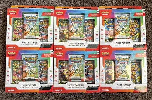 6x Pokemon TCG First Partner Illustration Collection Series 2 ✅ IN HAND ✅