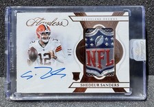 2025 Shedeur Sanders NFL Shield RC  1/4 On card Auto! WOW