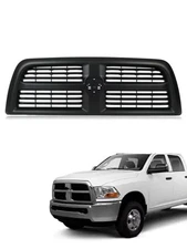 Front Bumper Grille Grill For 2010-2018 Ram 2500 3500 Glossy Black 68067722AA