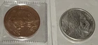1 oz .999 SILVER & 1oz Fine .999 COPPER Bullion Rounds Buffalo Round Coin AG