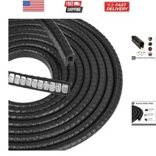 Edge Trim Black Small, Fits Edge 1/16 to 1/8 Inch, Length 10 Feet 3 Meter