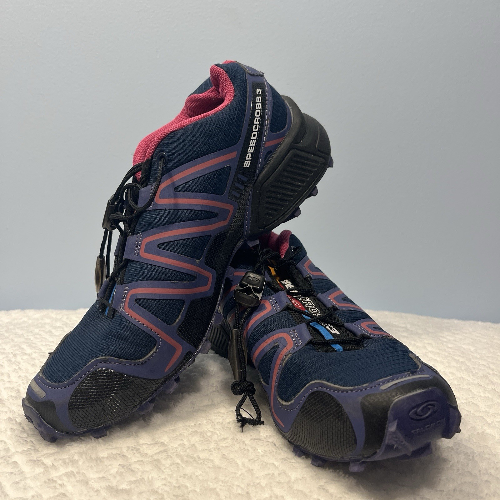 Sneakers Salomon Speedcross 3 Athletic Trail Running Blu Viola Donna Tg 6 5