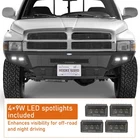Full-Width Front Bumper with LED Lights for Dodge Ram 1500/2500/3500 1994-2001
