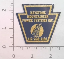 Keystone Mountaineer Power Washington Pennsylvania Coal Mining Sticker Decal